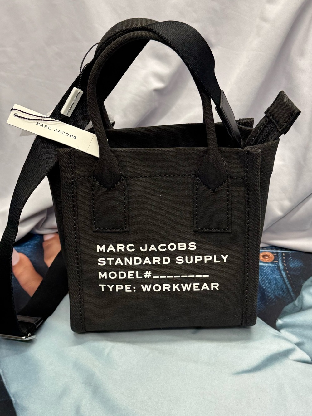 (new+tag) The Marc Jacobs canvas supply crossbody bag black